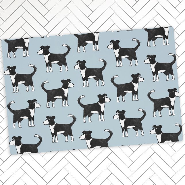 Adorable Welsh Border Collie Sheep Dog Pattern Placemat (Creator Uploaded)