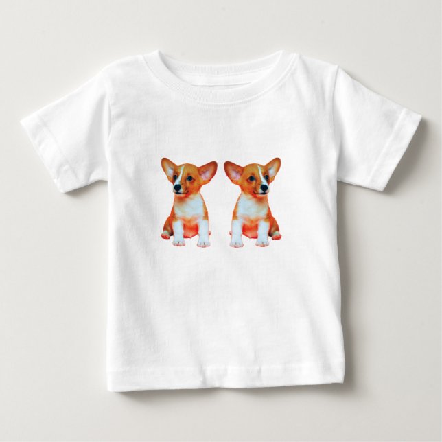 Adorable Welsh Corgi Dog Lover Toddler Tee (Front)