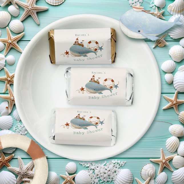 Adorable Whale Baby Shower Hershey's Miniatures (Creator Uploaded)