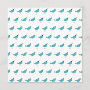 Adorable Whimsical Bird Nature Art Advice Card