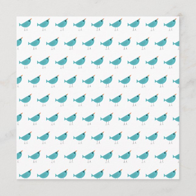 Adorable Whimsical Bird Nature Art Advice Card (Front)