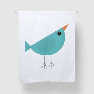 Adorable Whimsical Bird Nature Art Blackout Curtains