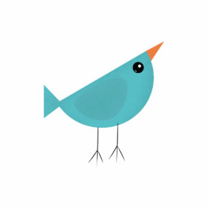 Adorable Whimsical Bird Nature Art Cutout
