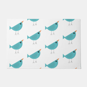 Adorable Whimsical Bird Nature Art Doormat