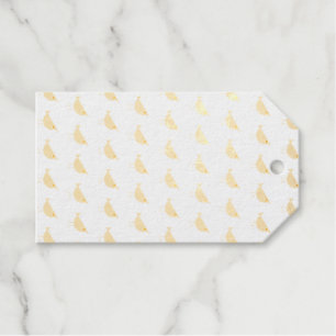 Adorable Whimsical Bird Nature Art Foil Gift Tags