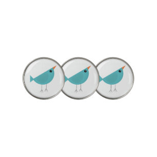 Adorable Whimsical Bird Nature Art Golf Ball Marker