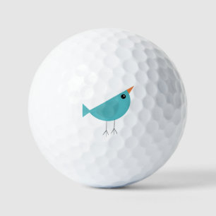 Adorable Whimsical Bird Nature Art Golf Balls