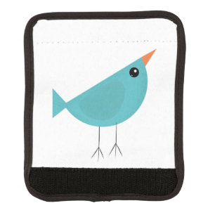 Adorable Whimsical Bird Nature Art Luggage Handle Wrap