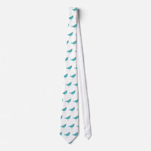 Adorable Whimsical Bird Nature Art Neck Tie
