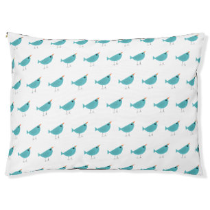 Adorable Whimsical Bird Nature Art Pet Bed