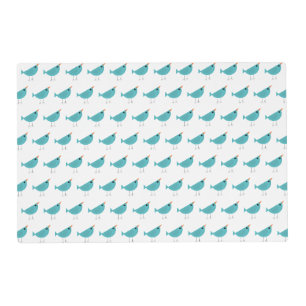 Adorable Whimsical Bird Nature Art Placemat