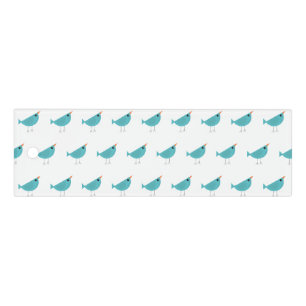 Adorable Whimsical Bird Nature Art Ruler