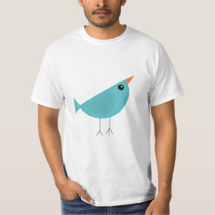 Adorable Whimsical Bird Nature Art T-Shirt