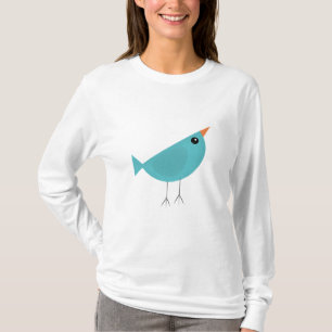 Adorable Whimsical Bird Nature Art T-Shirt