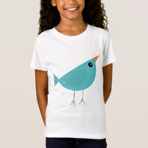 Adorable Whimsical Bird Nature Art T-Shirt
