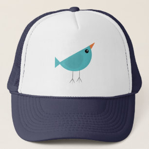 Adorable Whimsical Bird Nature Art Trucker Hat