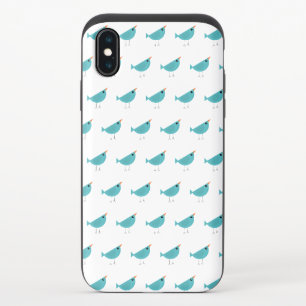 Adorable Whimsical Bird Nature Art iPhone X Slider Case