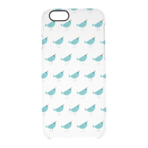 Adorable Whimsical Bird Nature Art Clear iPhone 6/6S Case