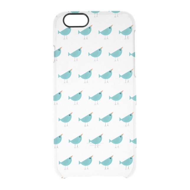Adorable Whimsical Bird Nature Art Uncommon iPhone Case (Back)