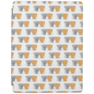 Adorable Whimsical Kittens Orange and Grey iPad Smart Cover