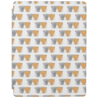 Adorable Whimsical Kittens Orange and Grey iPad Smart Cover