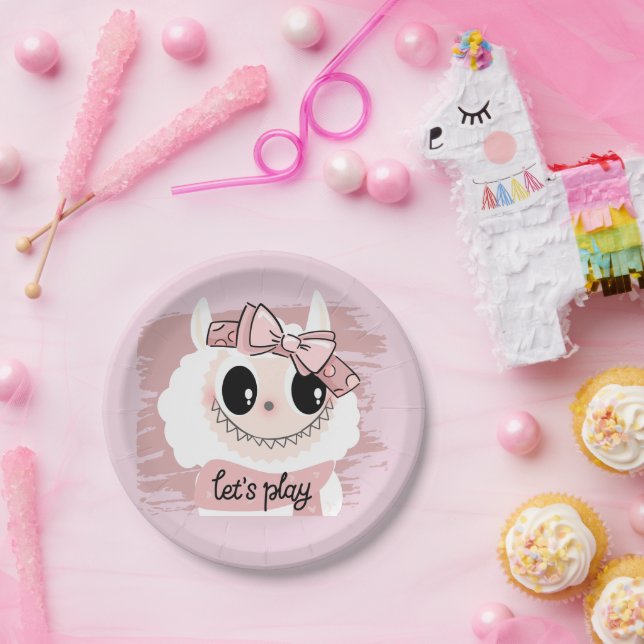 Adorable -Whimsical Monster Paper Plates (Party)