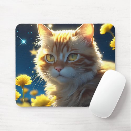 Adorable Whiskers _ Realistic Kitten Mouse Pad