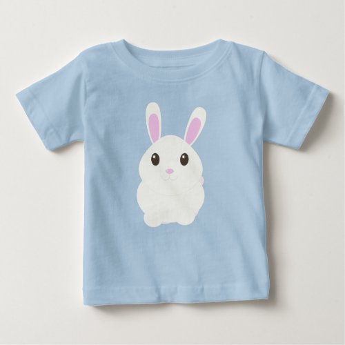 Adorable White Bunny Baby T_Shirt