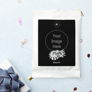 Adorable White Tiger Kitten Sleep Name Tag Margarita Drink Mix