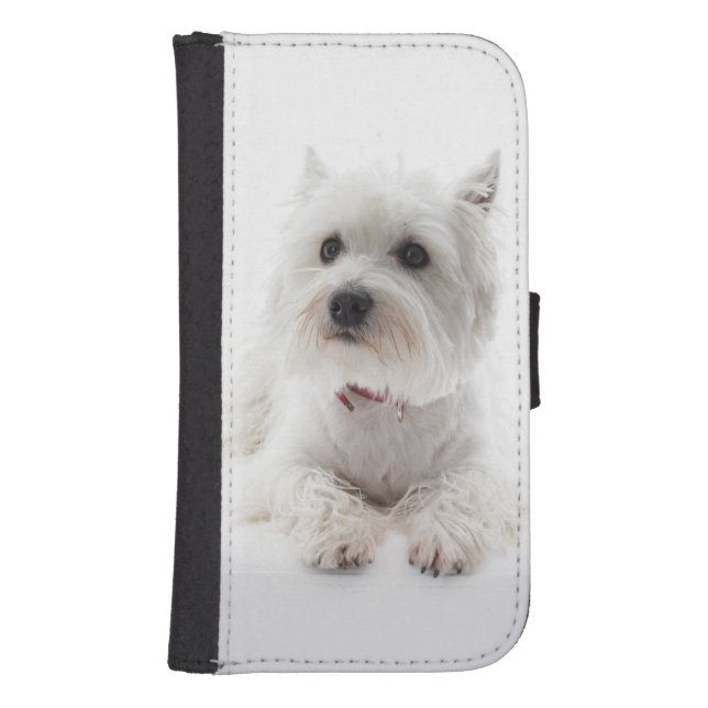 Adorable White West Highland Terrier Samsung Galaxy Wallet Case (Front)