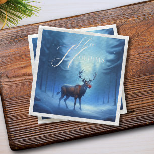 Adorable Winter Wonderland Happy Holdays Napkins