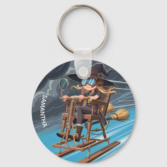 Adorable Witch Aviator Keychain (Front)