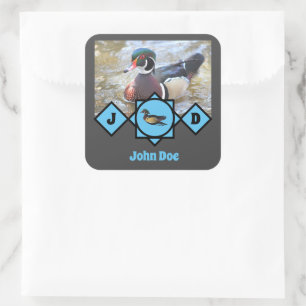 Adorable Wood Duck Name Tag Photo