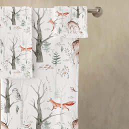 Adorable Woodland Animals Bath Towel Set