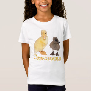 Adorable Yellow and Gray Ducklings Photograph T-Shirt