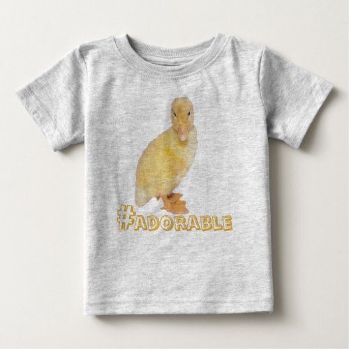 Adorable Yellow Ducklings Photograph Baby T_Shirt