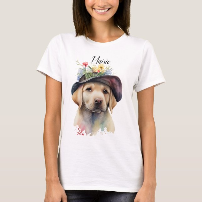 ADORABLE YELLOW LABRADOR RETRIEVER PUPPY T-Shirt (Front)