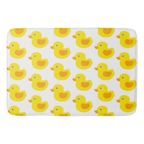 Adorable Yellow Rubber Ducks Duckies Bathroom Mat