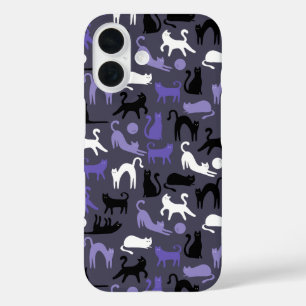 Adorable Yoga Cute Cat Poses iPhone 16 Case