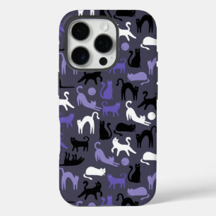 Adorable Yoga Cute Cat Poses iPhone 16 Pro Case