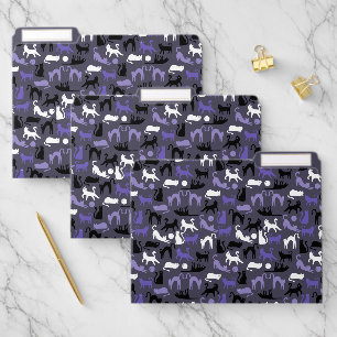 Adorable Yoga Cute Cat Poses File Folder