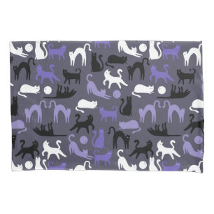 Adorable Yoga Cute Cat Poses Pillow Case