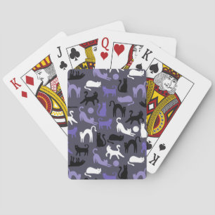 Adorable Yoga Cute Cat Poses Poker Cards