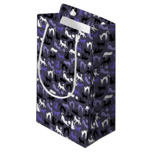 Adorable Yoga Cute Cat Poses Small Gift Bag