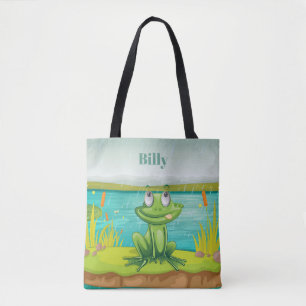 Adorables Amphibian Cute Frog Custom Tote Bag