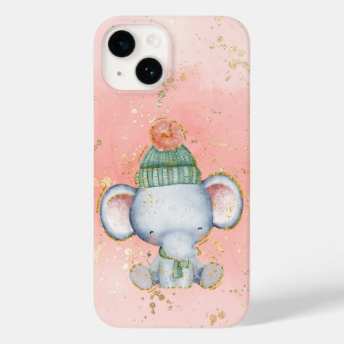 Adorables Christmas Baby Elephant  Case_Mate iPhone 14 Case