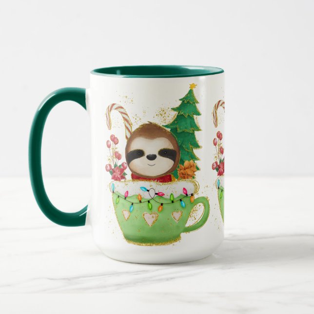Adorables Christmas Darling Sloth Mug (Left)