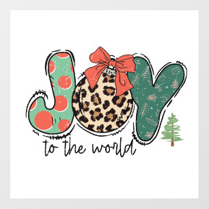Adorables Christmas Joy To The World Floor Decals