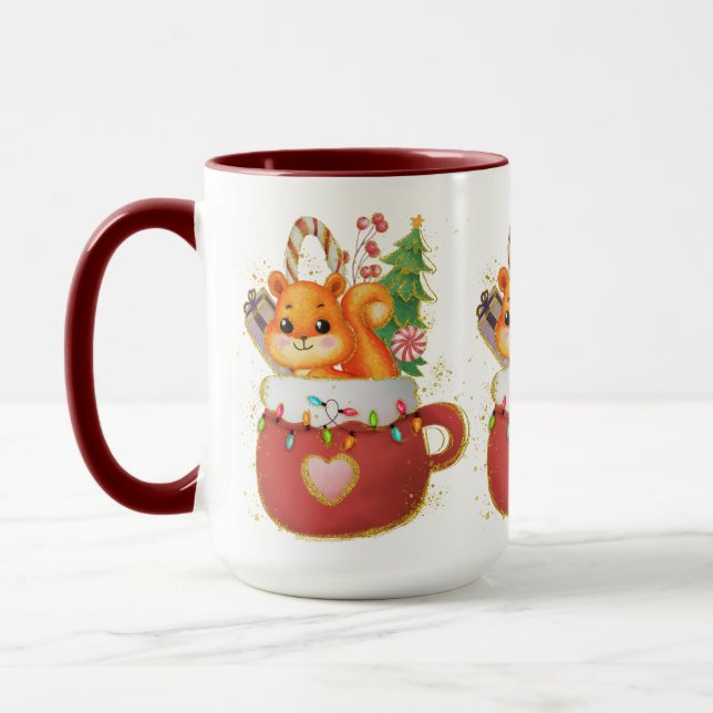Adorables Christmas Marvelous Squirrel Mug (Left)