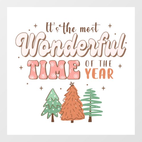 Adorables Christmas Most Wonderful Time Floor Decals